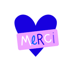 Gif animé merci coeur